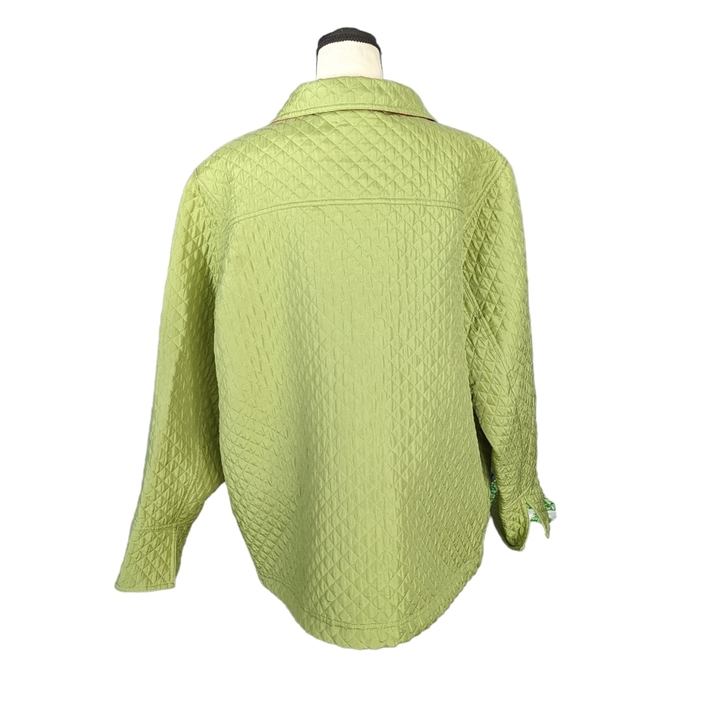 Quacker Factory Jacket Blazer Womens 100% Silk Size 2X - Picture 2 of 12